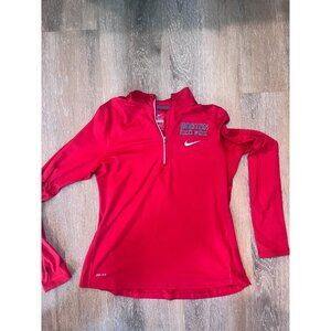 Boston Red Sox Men's Large Nike Dri-Fit MLB Red 1/4 Zip Pullover Sweatshirt